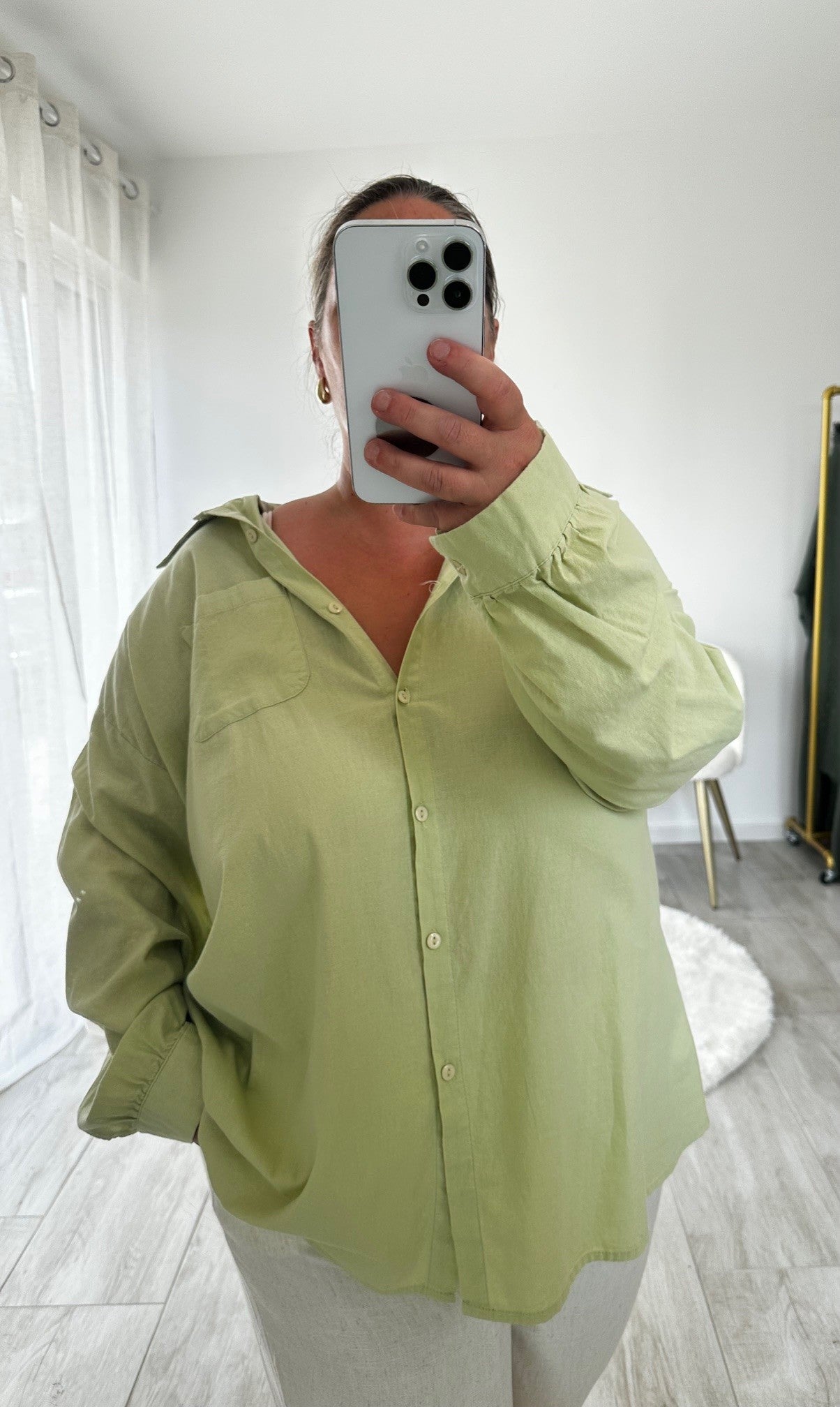 Chemise en lin & coton