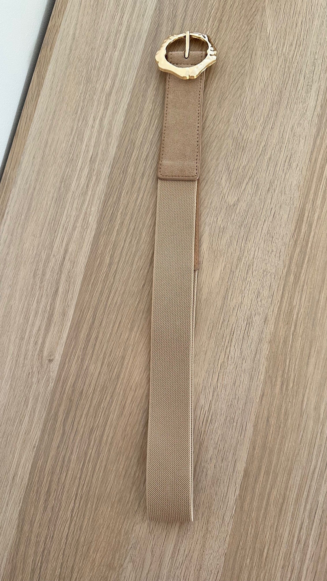 Ceinture élastique boucle dorée ajustable