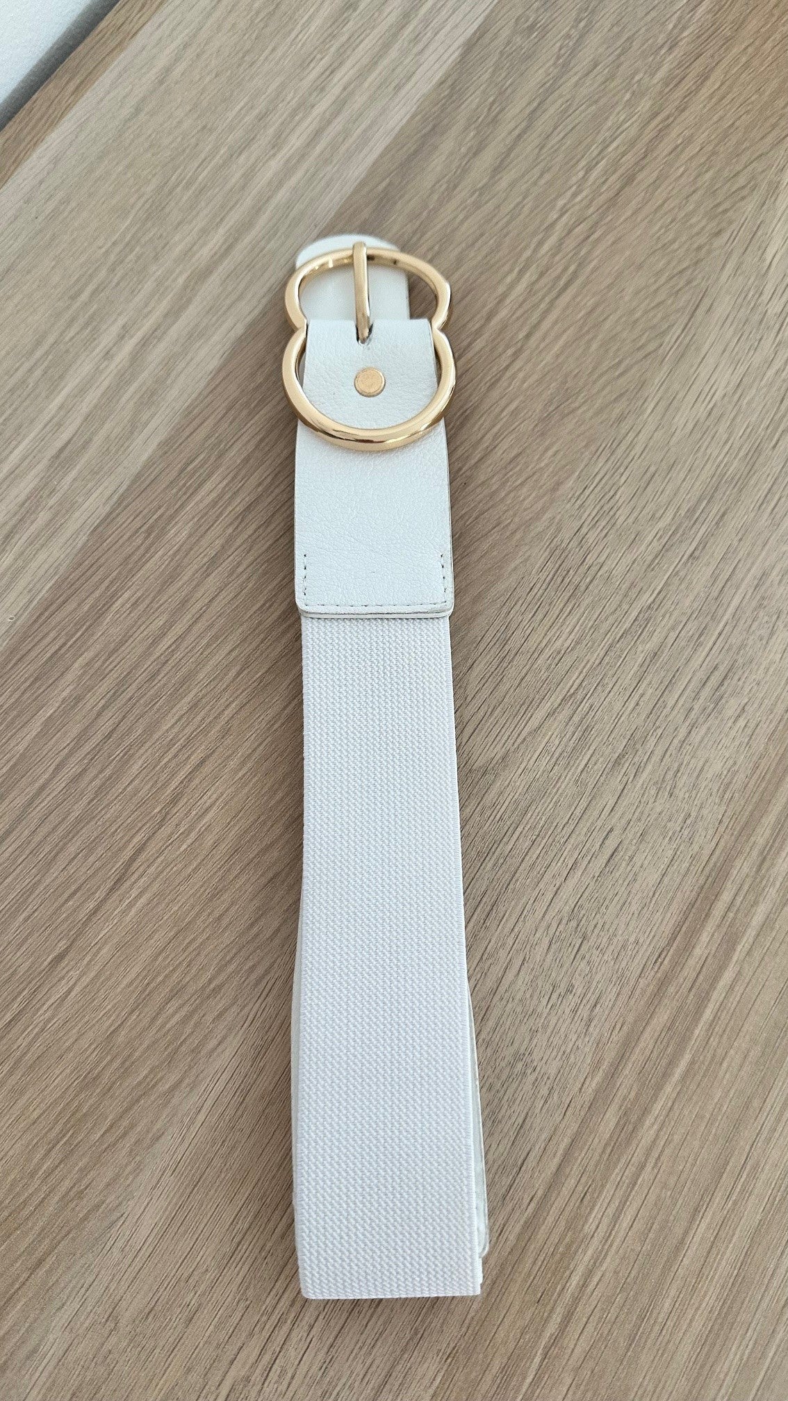 Ceinture élastique boucle dorée ajustable