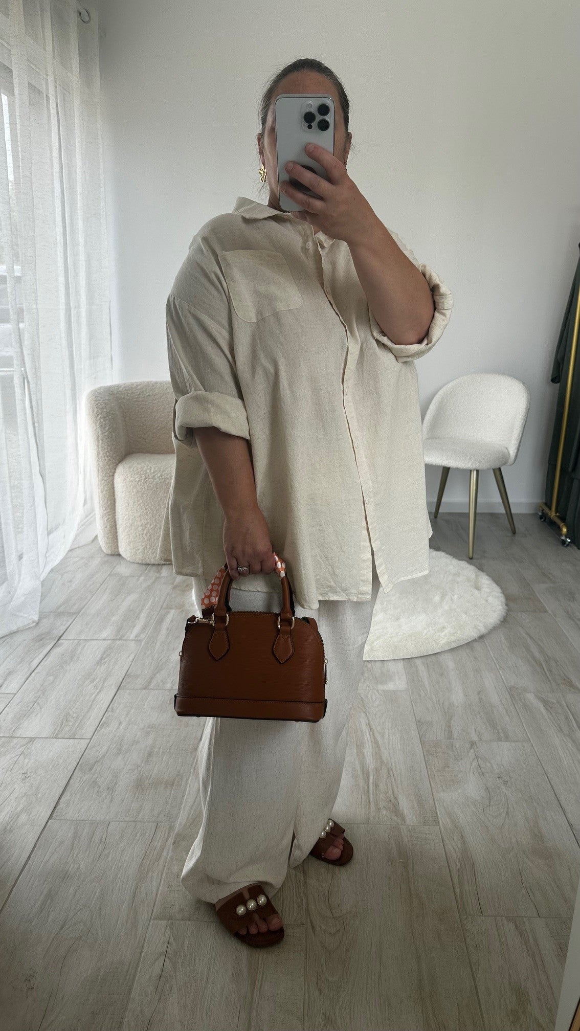 Chemise en lin & coton